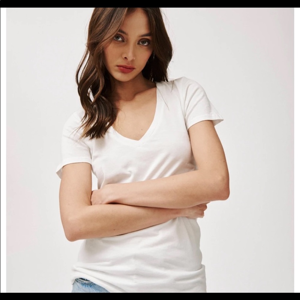 Groceries Short Sleeve Vneck Tee